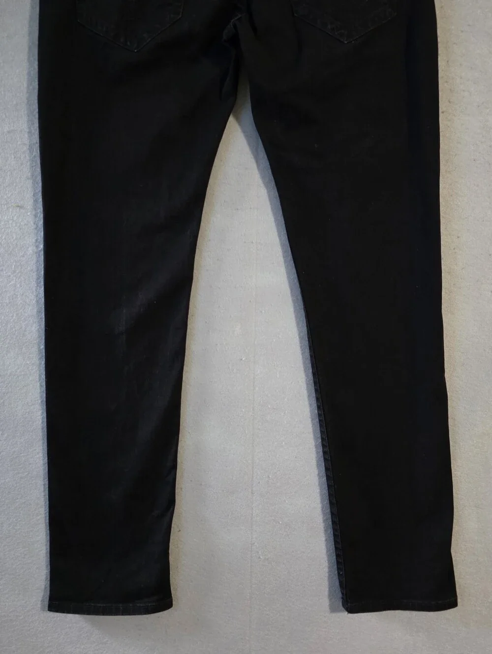 True Religion Mens Black Flap Pockets Rocco Relaxed Skinny Jeans Size 36x33.5